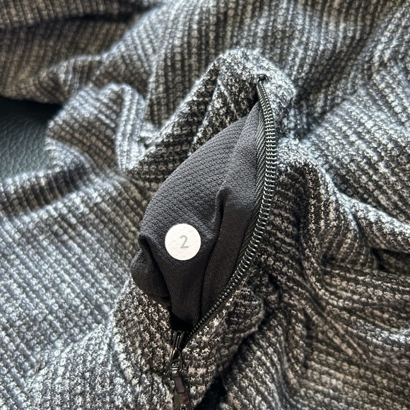 LULULEMON Kanto Catch Me Long Sleeve Shirt Wee Stripe Black Heathered Black Sz 2 - Picture 9 of 11